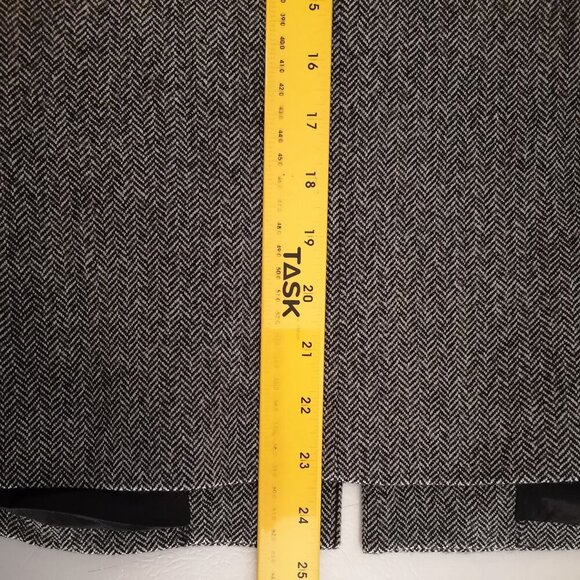 Albert Nipon Ladies Size 10 Black & Dark Grey Fully Lined Wool Blazer - Picture 12 of 12